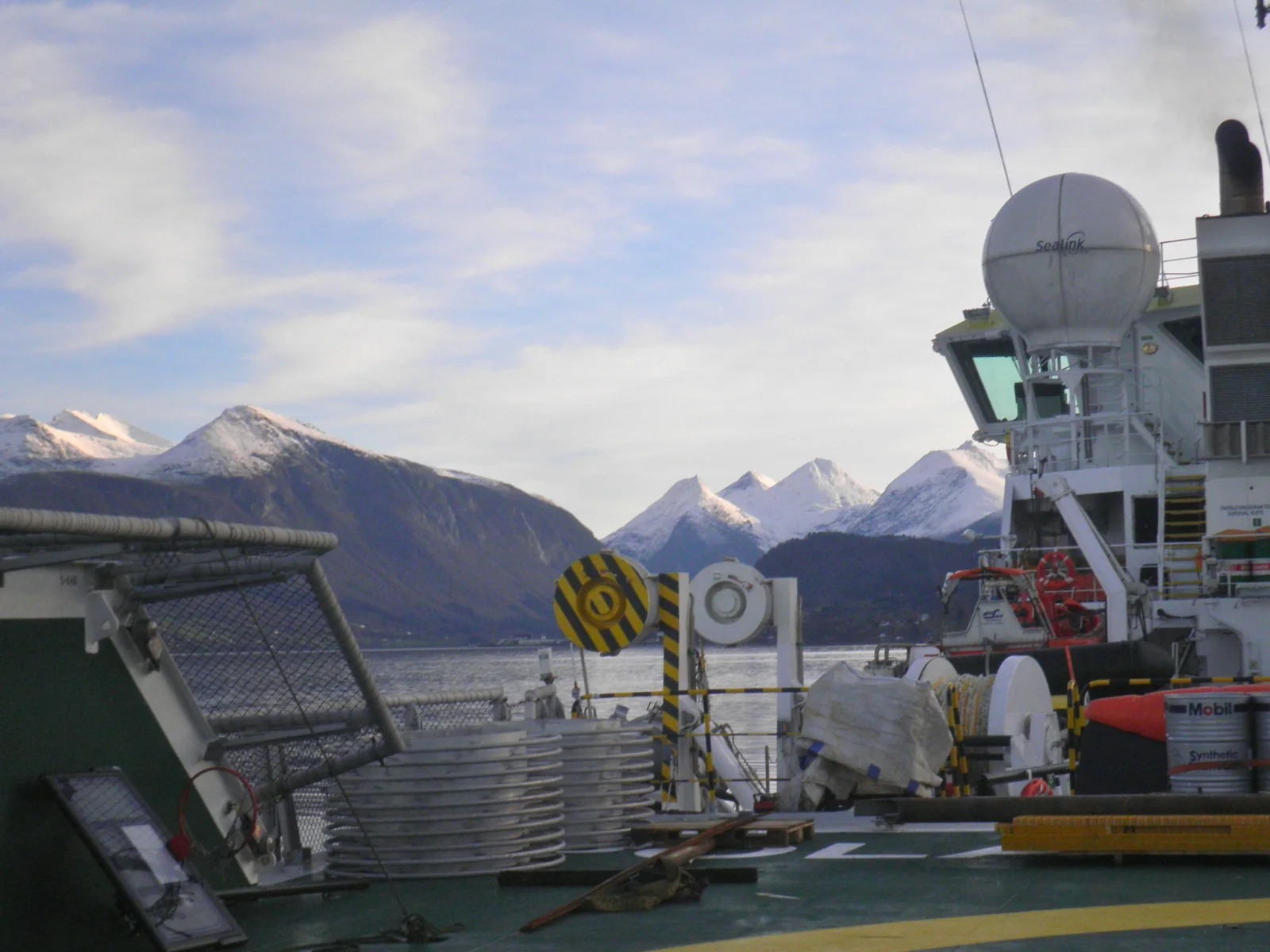 Passing through Lynn Canal, Alaska.