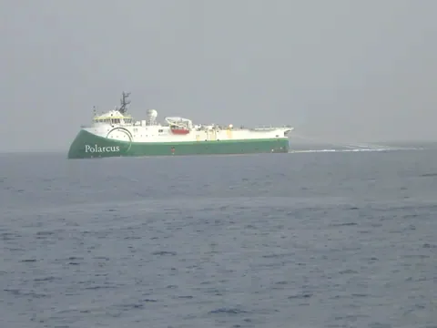Vessel at sea.