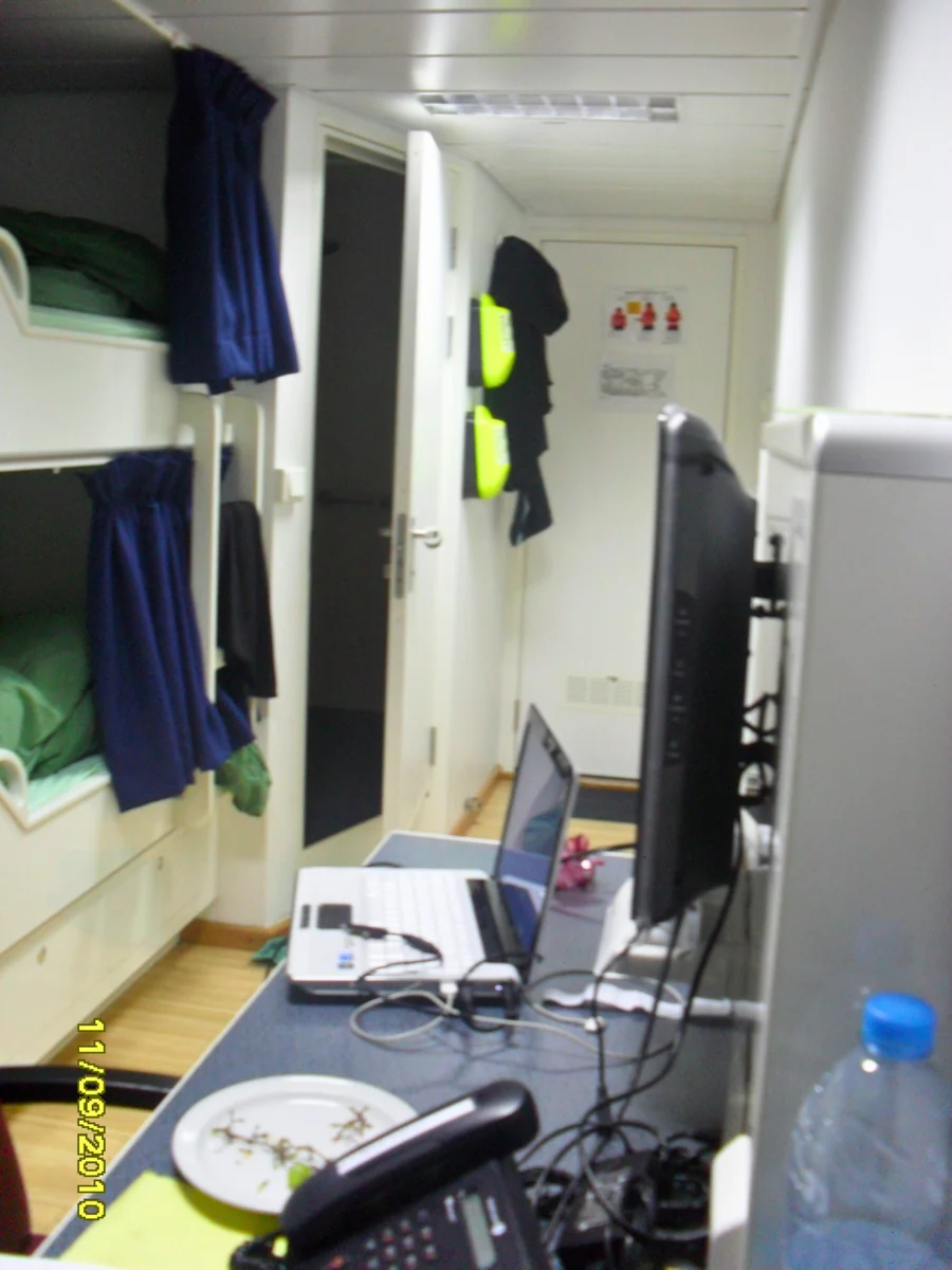 My room for five weeks aboard a Polarcus vessel