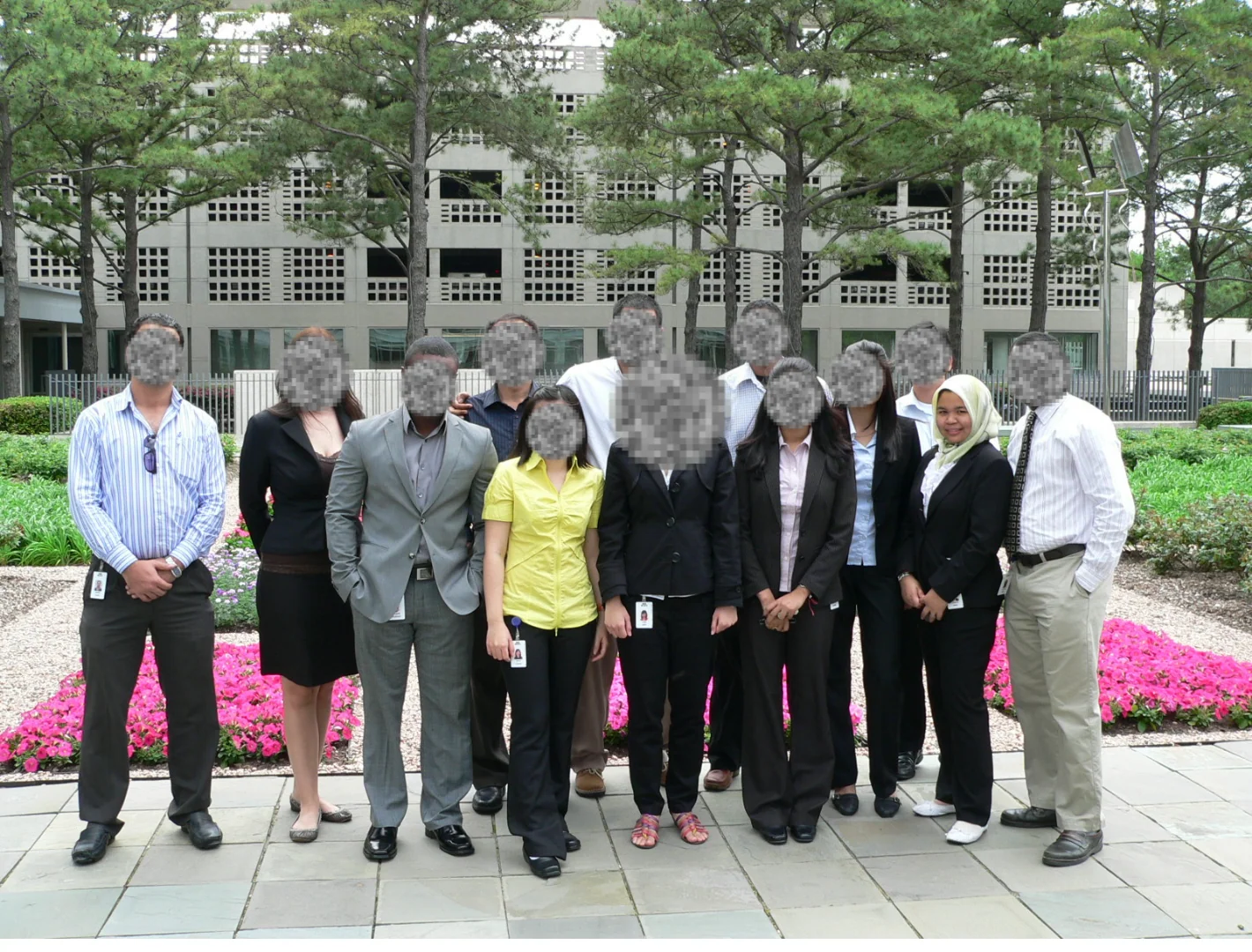 With colleagues from across the world at the ION office