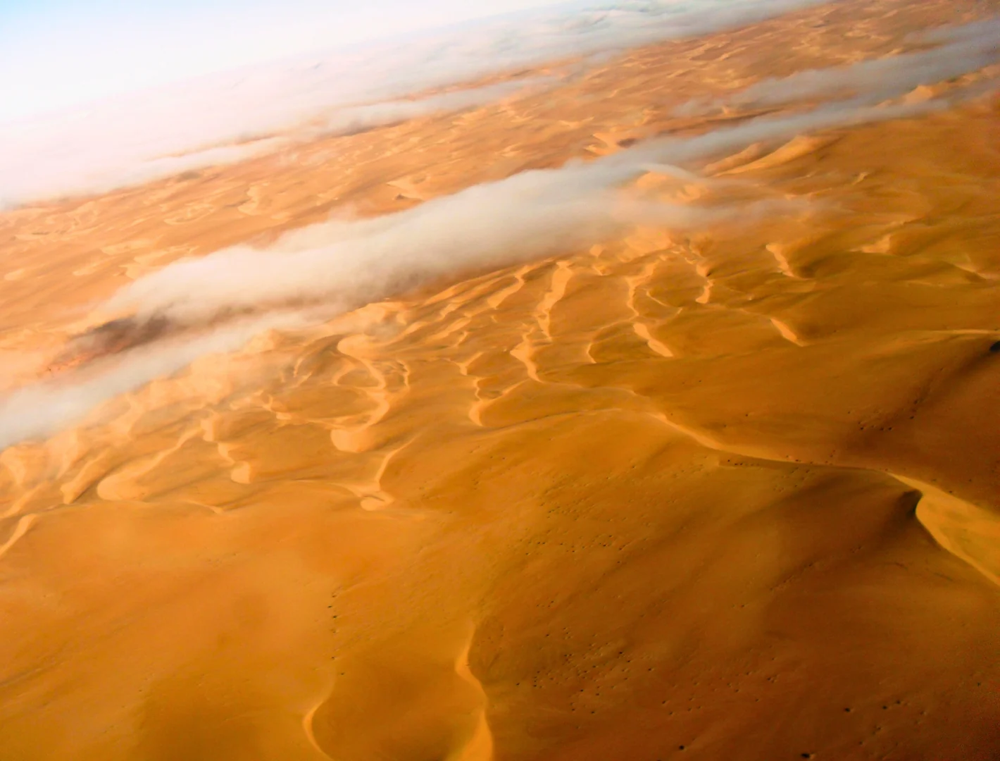 Aerial view of the Namibian Desert
