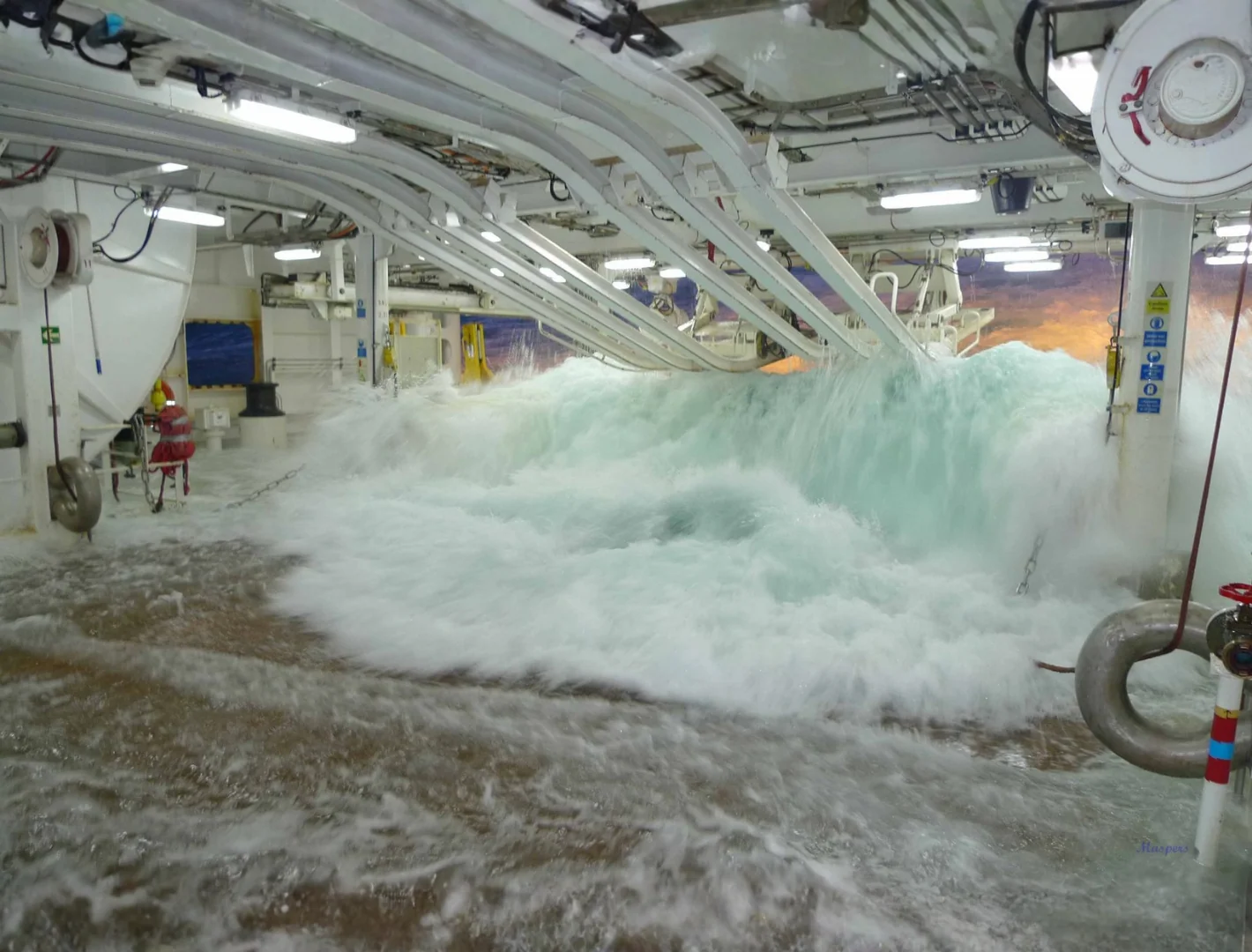Rough seas in the North Sea