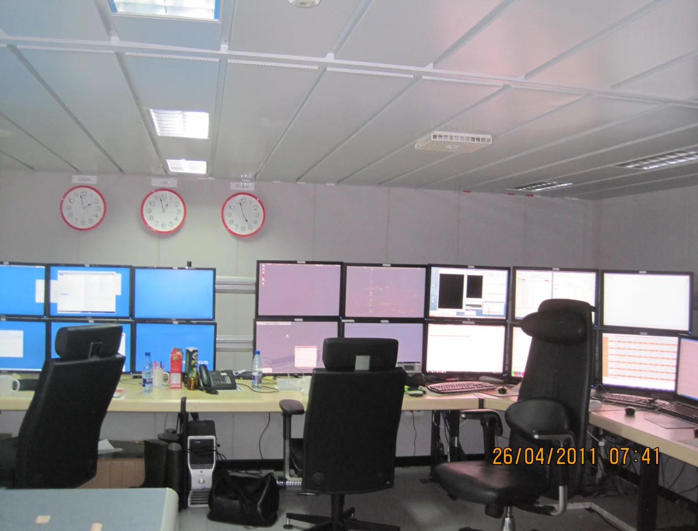 Our workstations aboard Polarcus