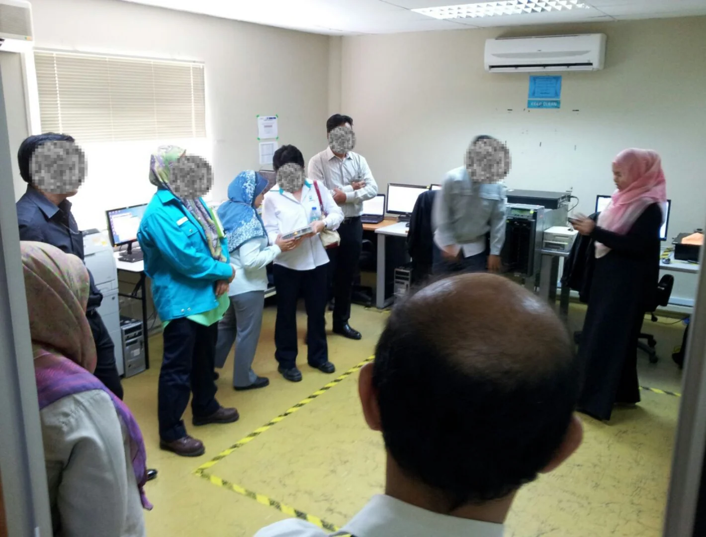 Hosting visits from PETRONAS to our tape transcription production area